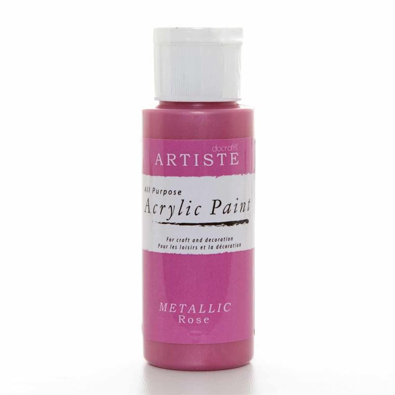 Artiste Acrylic Paint Metallic Rose